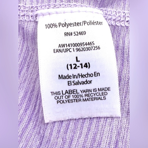 Athletic Works Purple Fitted Short Sleeve T-Shirt - Picture 4 of 4